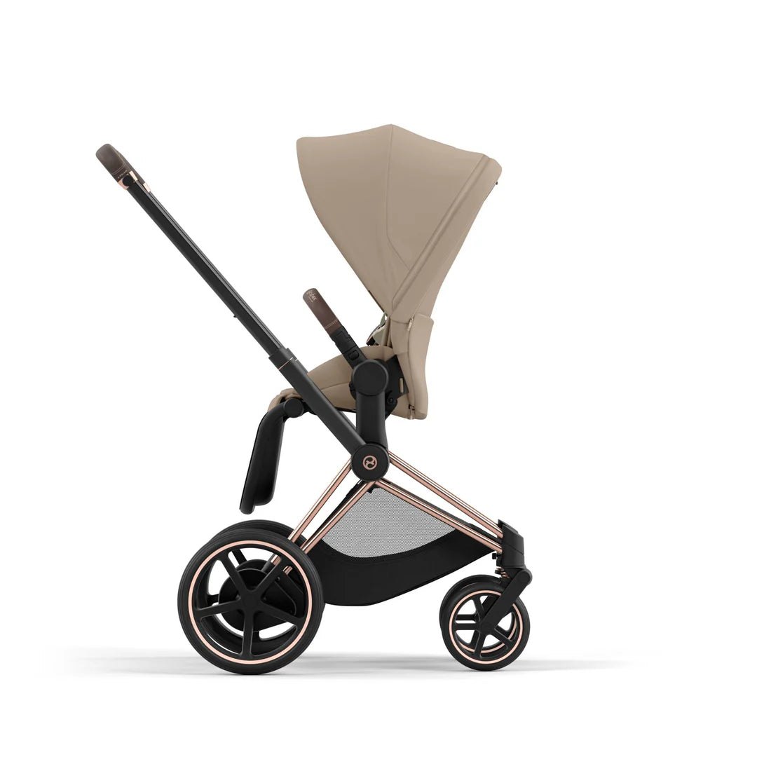 CYBEX e-PRIAM Set Gestell in Roségold - Cozy Beige
