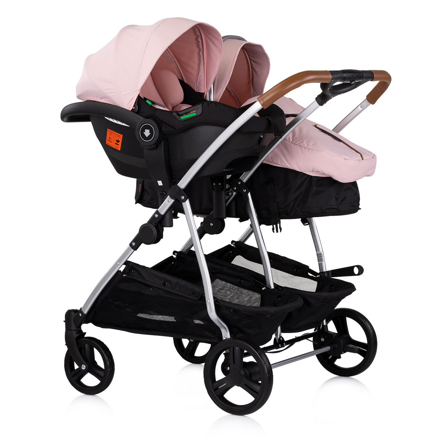KINDERWAGEN FÜR ZWEI KINDER DUO SMART PINK