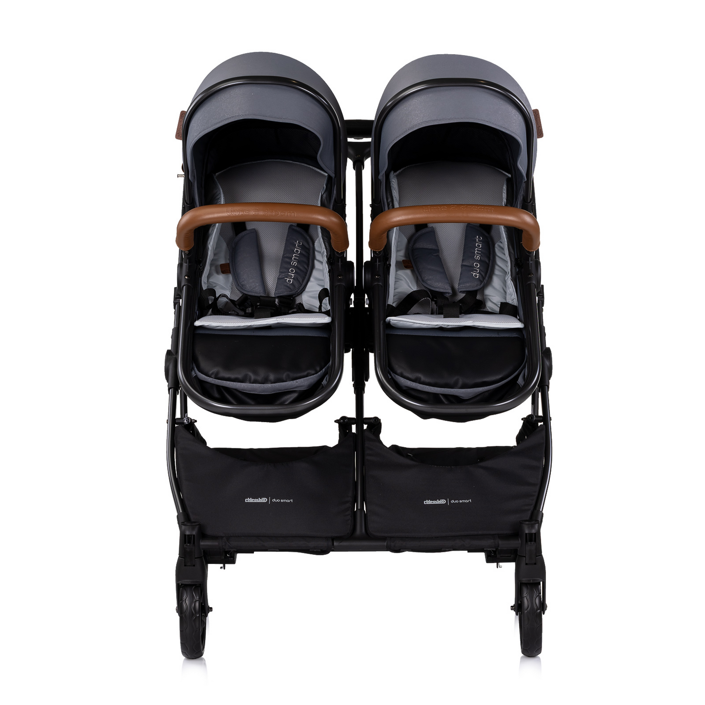 KINDERWAGEN FÜR ZWEI KINDER DUO SMART GREY