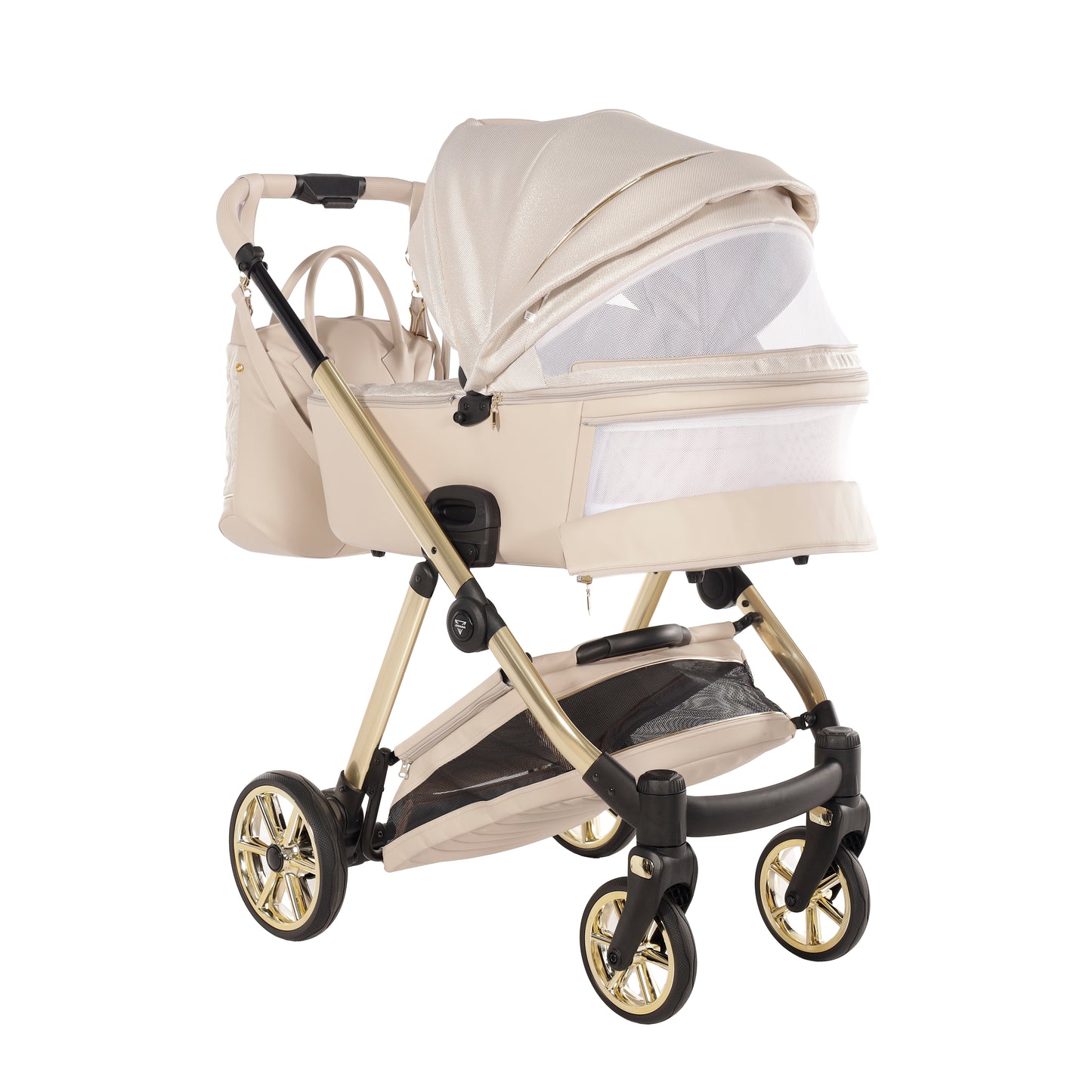 JUNAMA ELLEGANTE LAME - BEIGE / GOLD