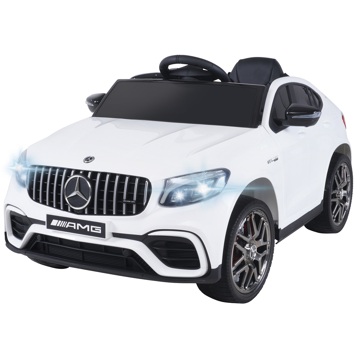 Kinder-Elektroauto Mercedes AMG GLC 63S Coupé, 4x4-Antrieb, Fernbedienung, 140 Watt, LED, EVA-Reifen