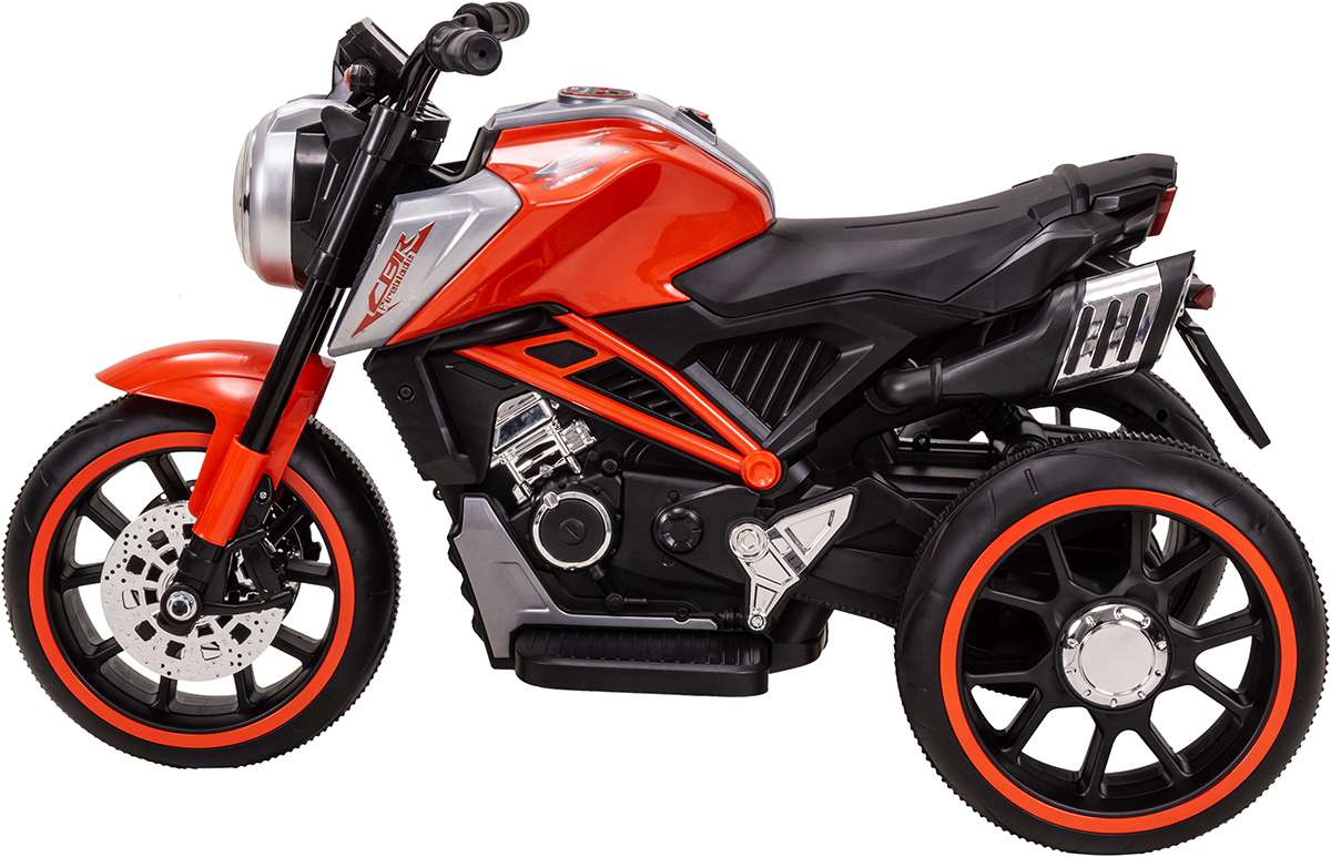 Kindermotorrad Cruiserbike, Motorsound, Bremsautomatik, 36 Watt, 2x 6 Volt, Hartplastikreifen, LED