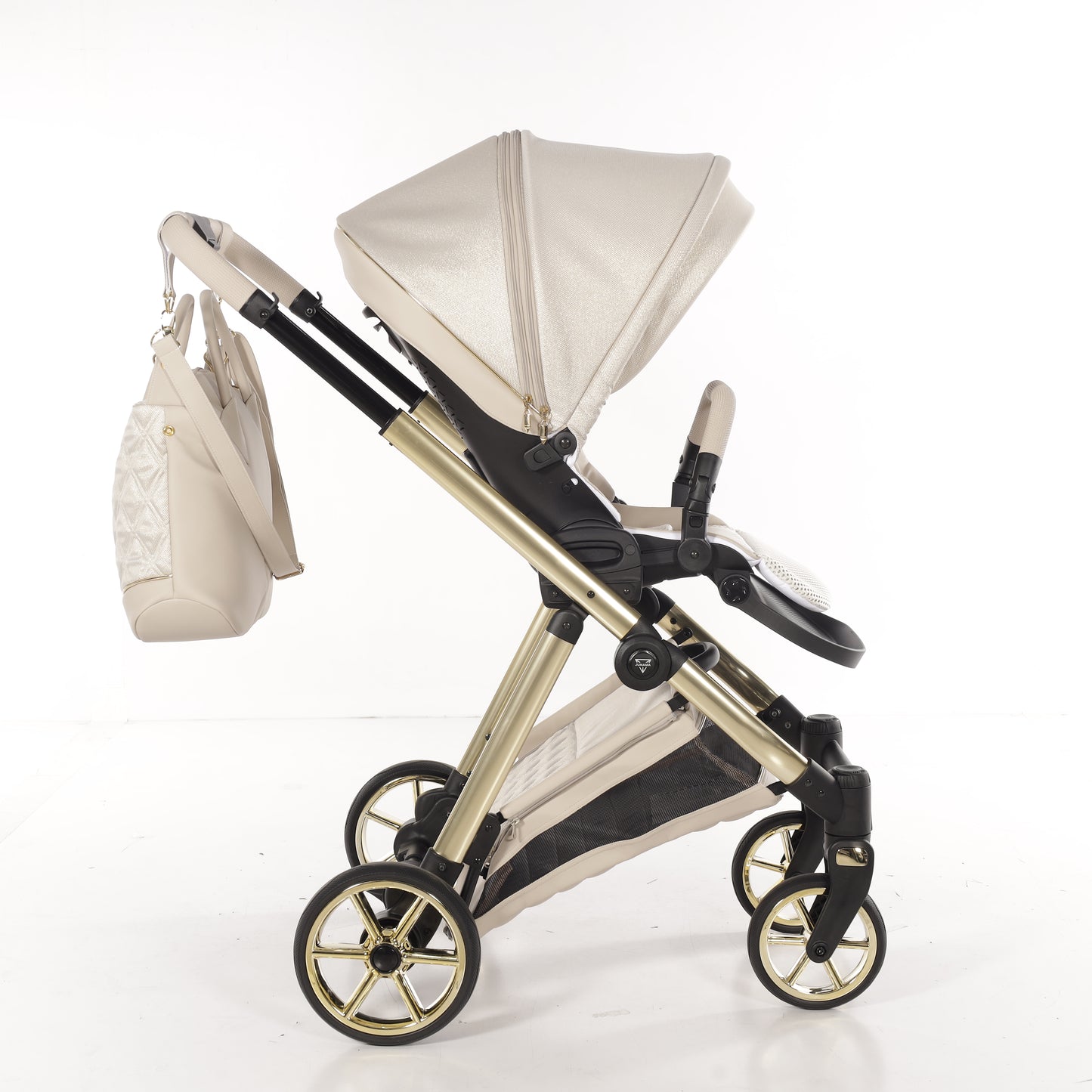JUNAMA ELLEGANTE LAME - BEIGE / GOLD