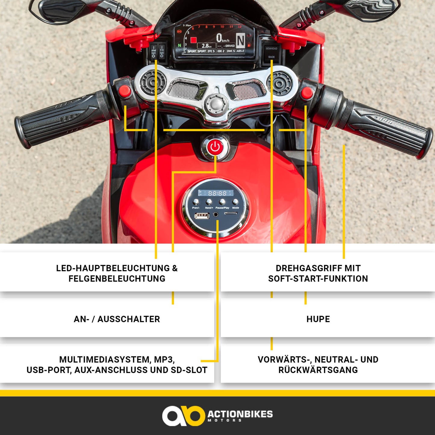 Kindermotorrad 1299SS