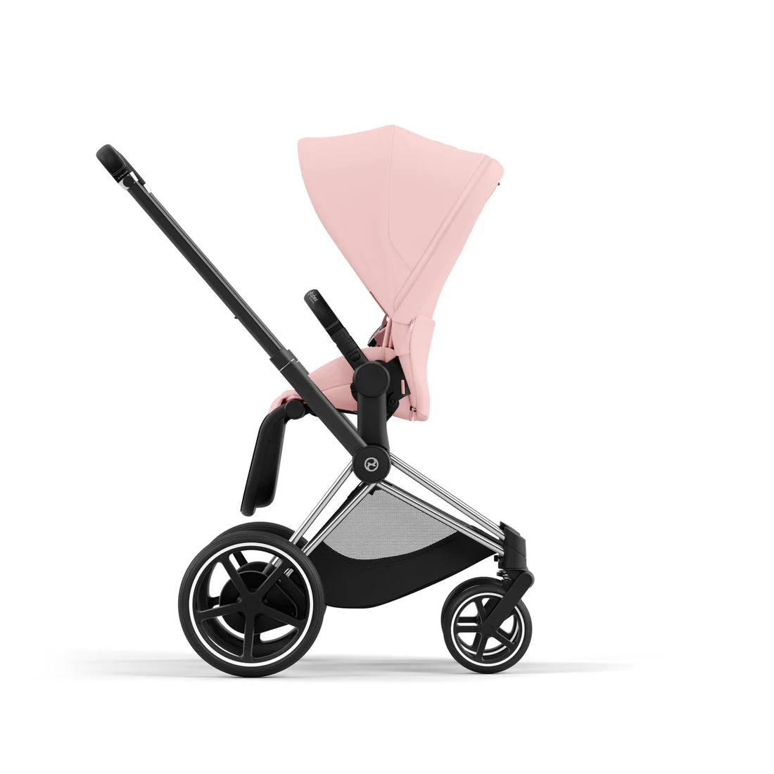 CYBEX e-PRIAM Set Gestell in Chrome Black - Peach Pink