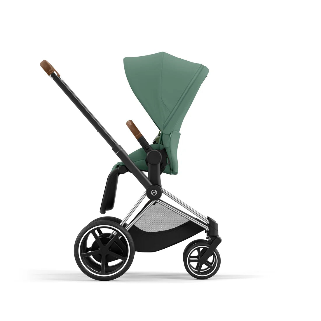 CYBEX PRIAM Set Gestell in Chrome Brown - Leaf Green