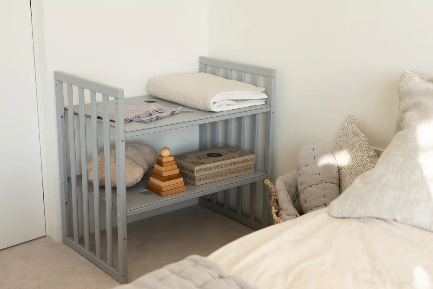 OVALES BABYBETT 7-IN-1 - WALDIN GRAU