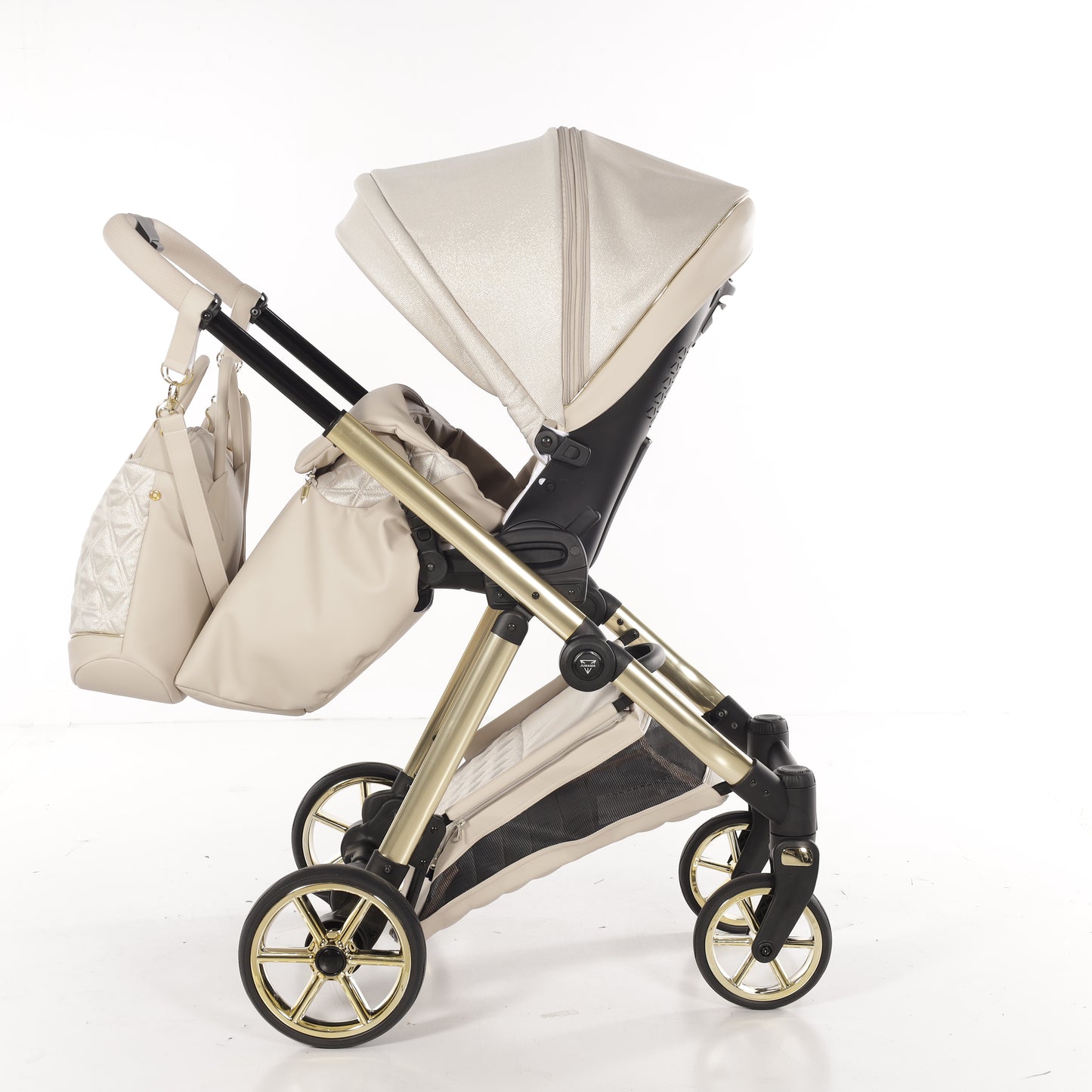JUNAMA ELLEGANTE LAME - BEIGE / GOLD