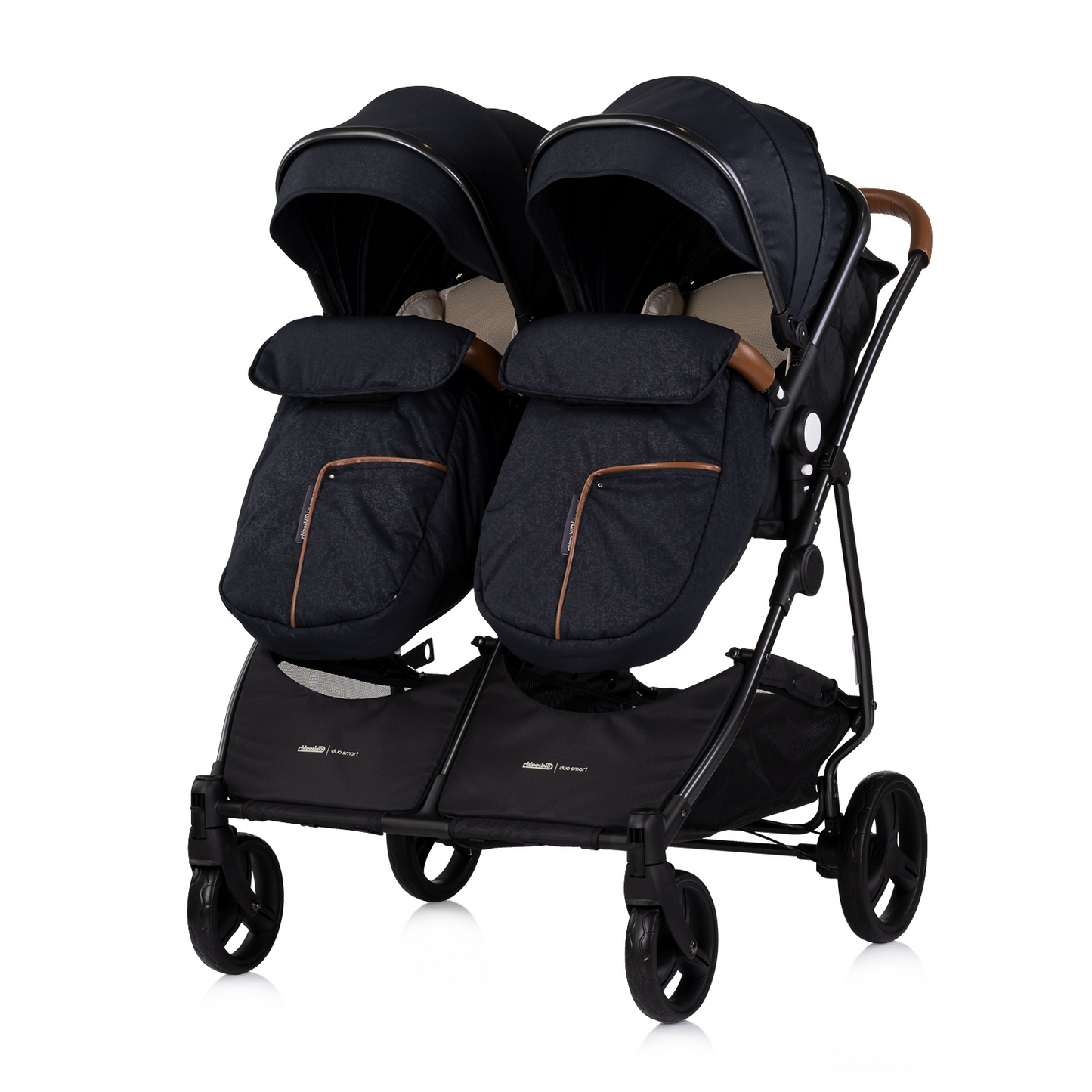 KINDERWAGEN FÜR ZWEI KINDER DUO SMART BLACK