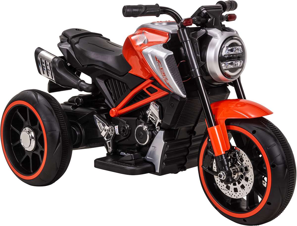 Kindermotorrad Cruiserbike, Motorsound, Bremsautomatik, 36 Watt, 2x 6 Volt, Hartplastikreifen, LED