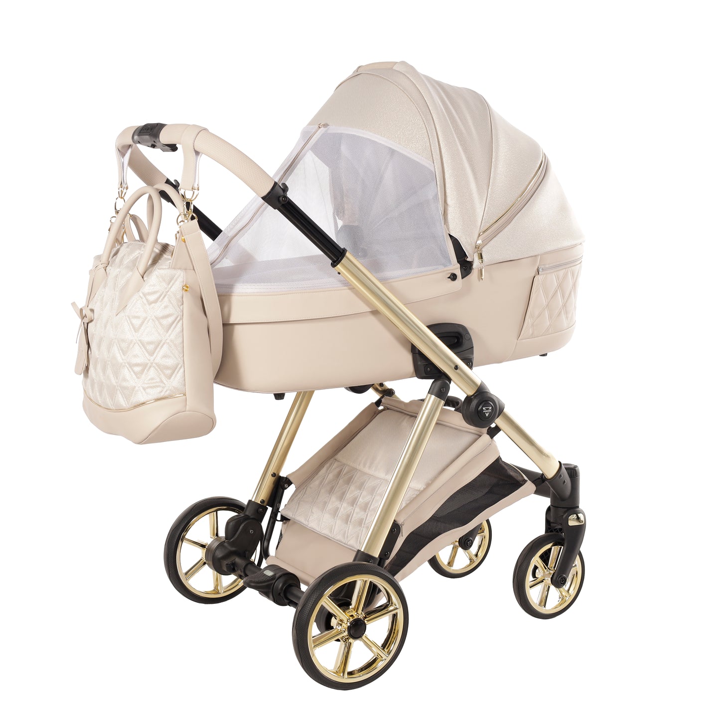 JUNAMA ELLEGANTE LAME - BEIGE / GOLD