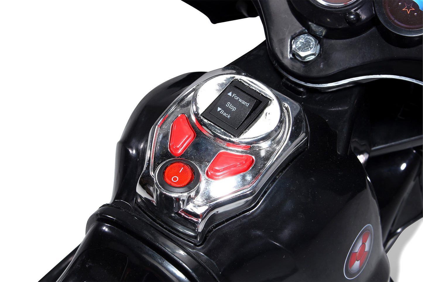 Kindermotorrad C051, Kinder-Elektro-Motorrad mit 12-Watt-Motor, LED-Scheinwerfer, 2-Gang-Getriebe