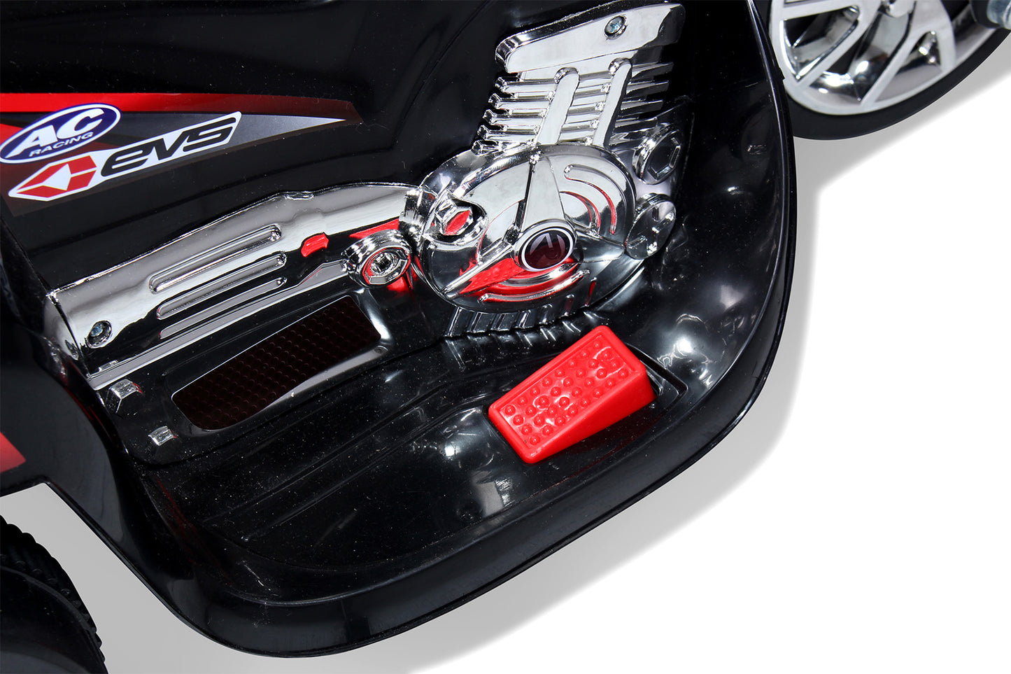 Kindermotorrad C051, Kinder-Elektro-Motorrad mit 12-Watt-Motor, LED-Scheinwerfer, 2-Gang-Getriebe