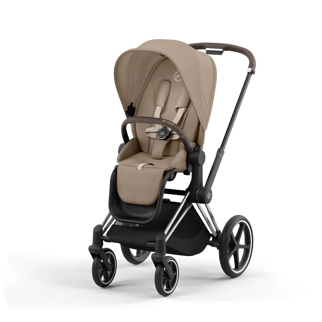 CYBEX PRIAM Set Gestell in Chrome Brown - Cozy Beige