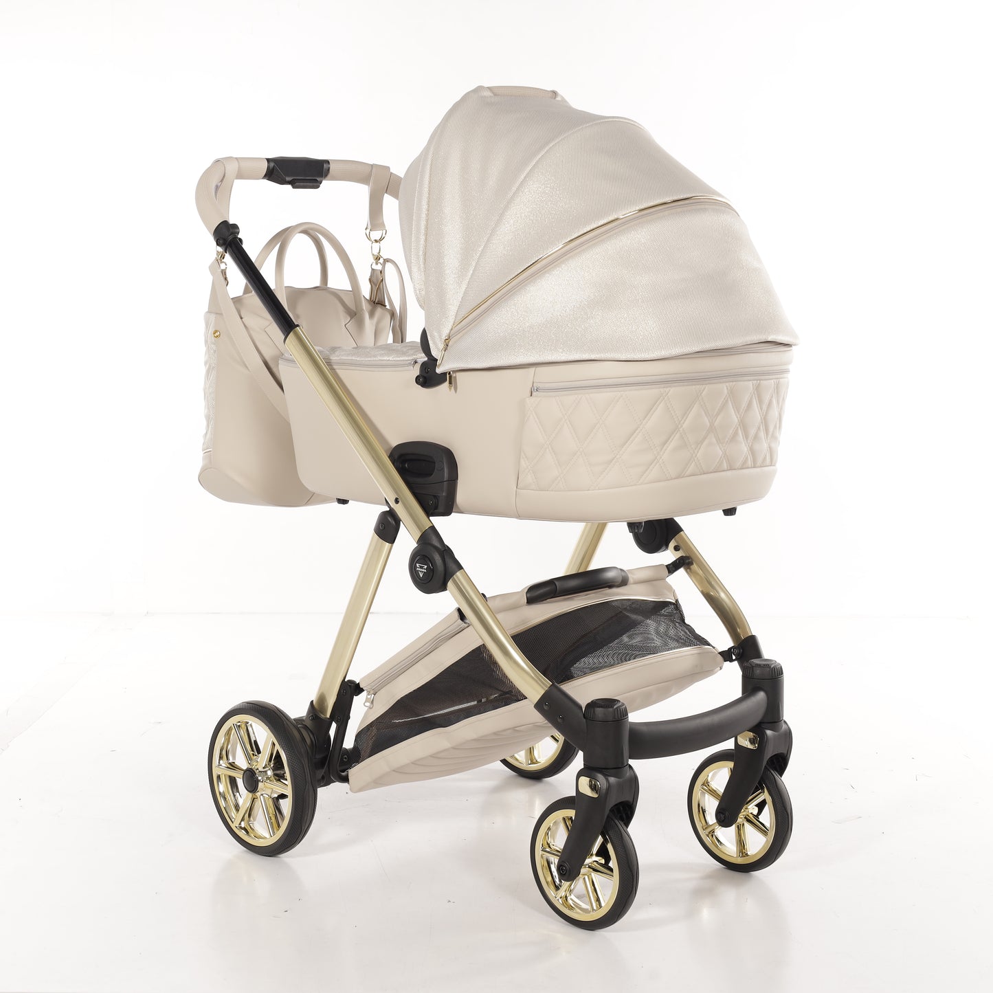 JUNAMA ELLEGANTE LAME - BEIGE / GOLD
