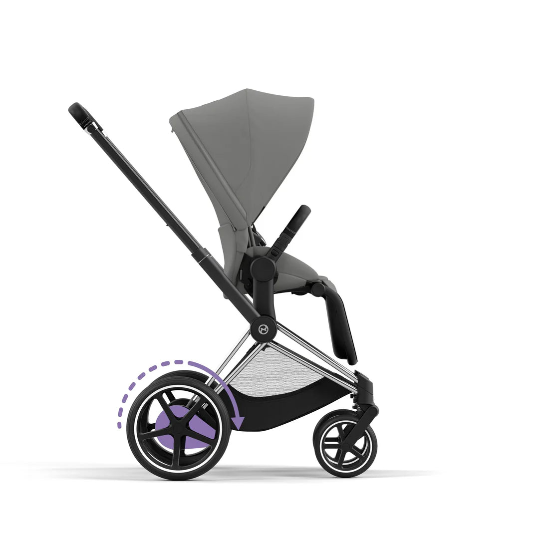 CYBEX e-PRIAM Set Gestell in Chrome Black - Mirage Grey