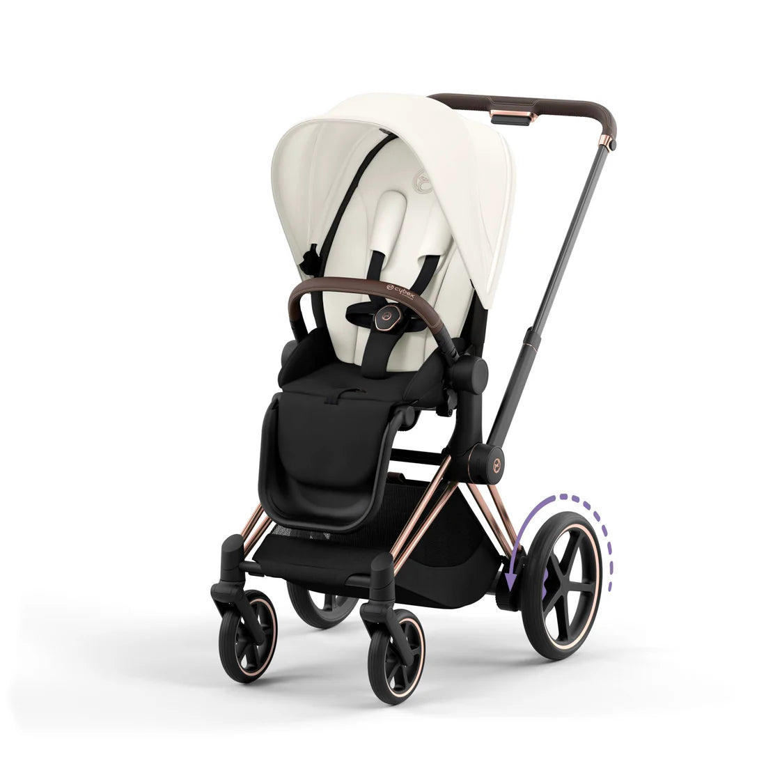 CYBEX e-PRIAM Set Gestell in Roségold - Off White