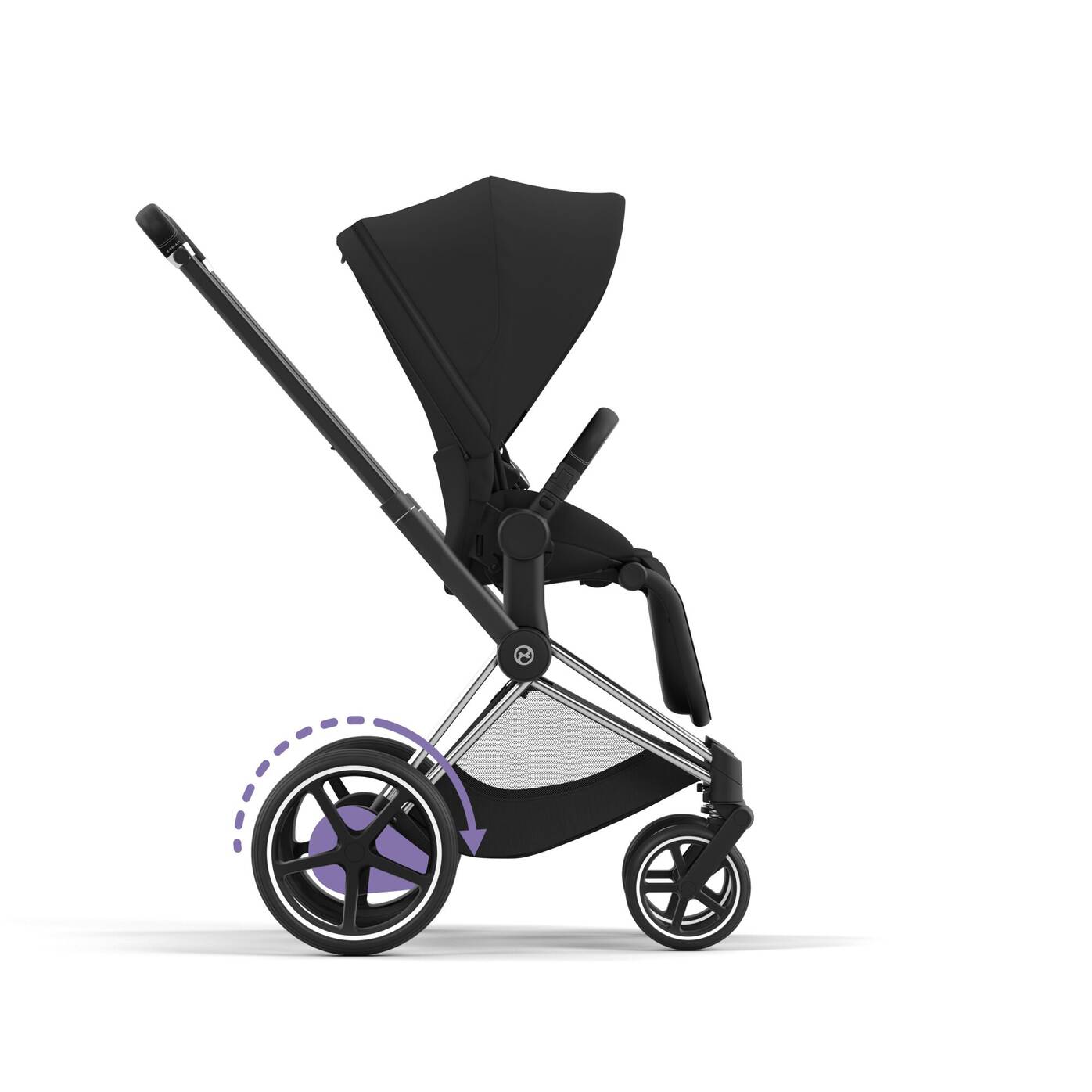 CYBEX - e-Priam Rahmen - Chrome with Black Details