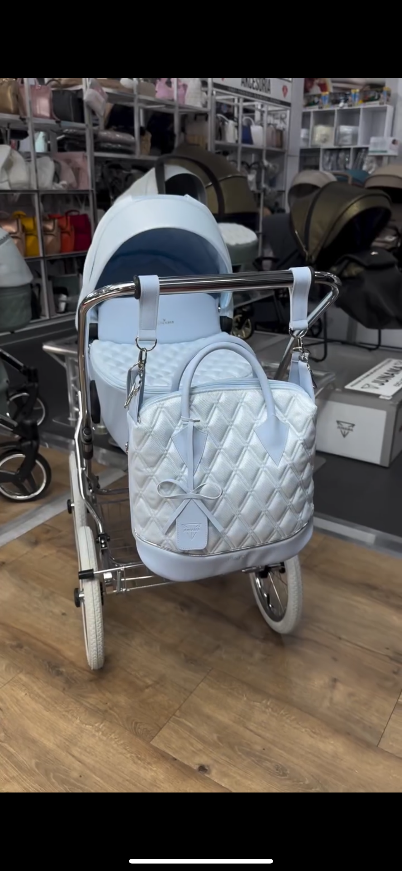 JUNAMA ELLEGANTE LAME RETRO - BABYBLUE