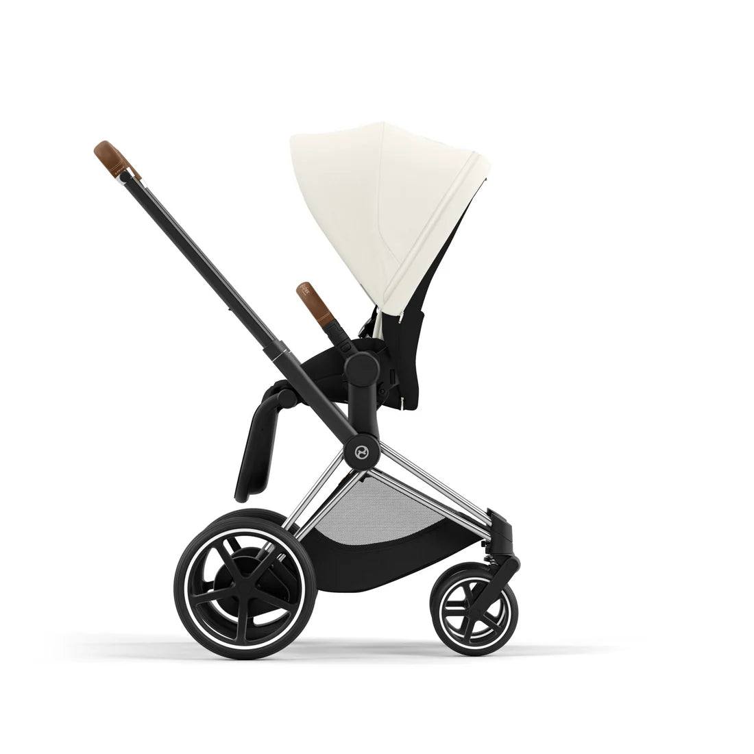 CYBEX PRIAM Set Gestell in Chrome Brown - Off White