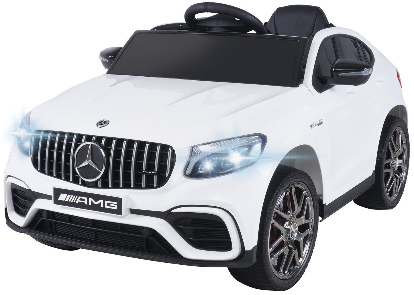 Kinder-Elektroauto Mercedes AMG GLC 63S Coupé, 4x4-Antrieb, Fernbedienung, 140 Watt, LED, EVA-Reifen