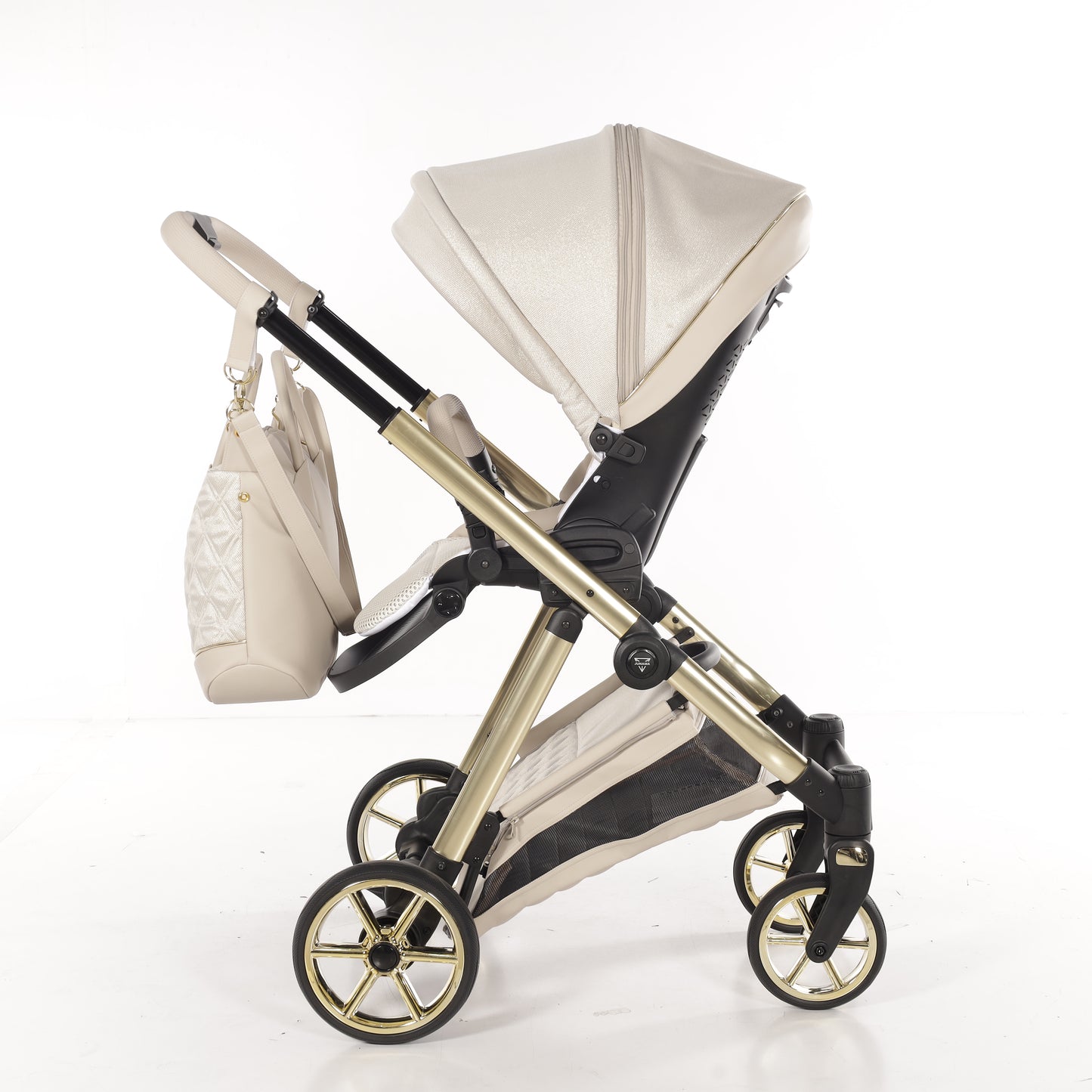JUNAMA ELLEGANTE LAME - BEIGE / GOLD
