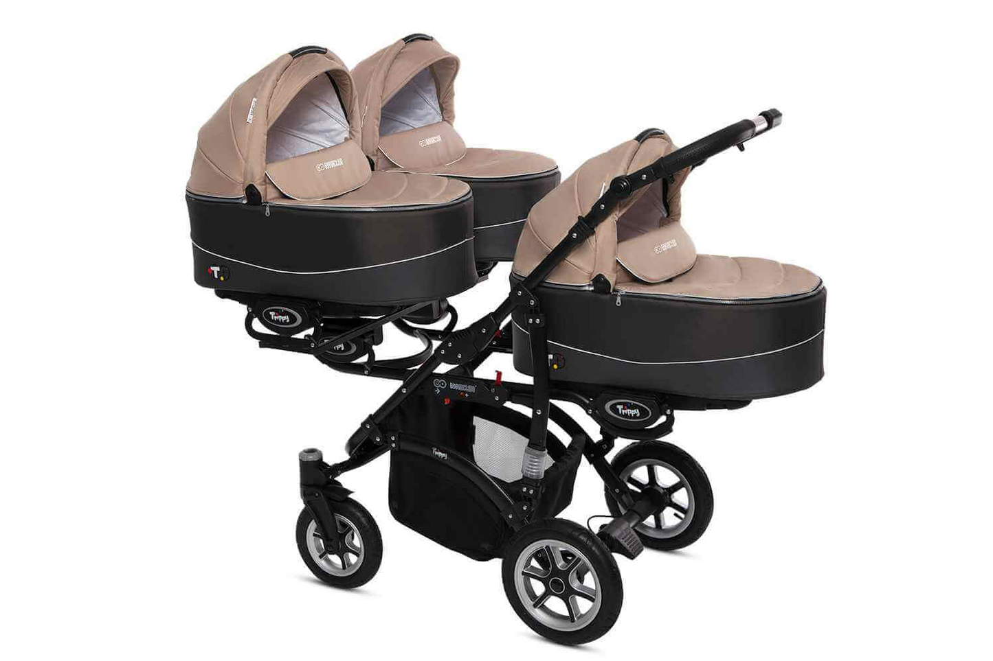 Kinderwagen „TRIPPY“ für Drillinge - BEIGE