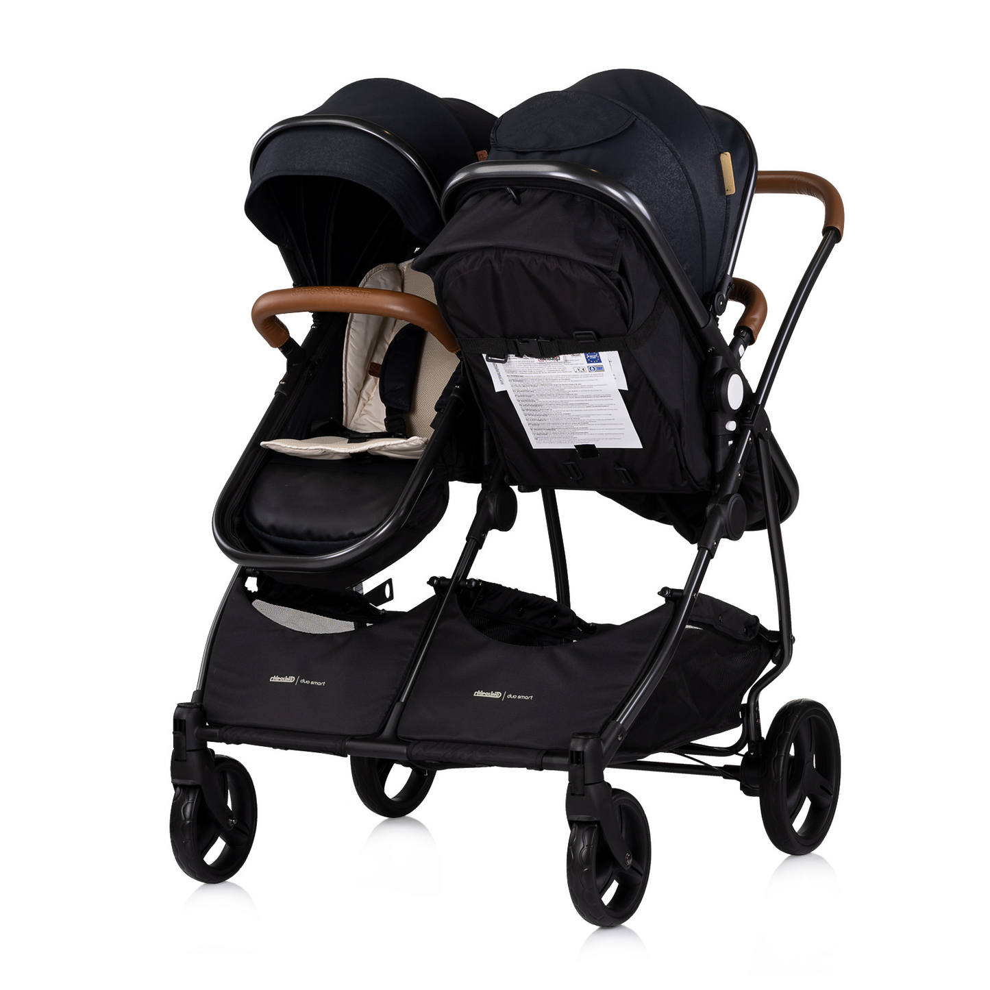 KINDERWAGEN FÜR ZWEI KINDER DUO SMART BLACK