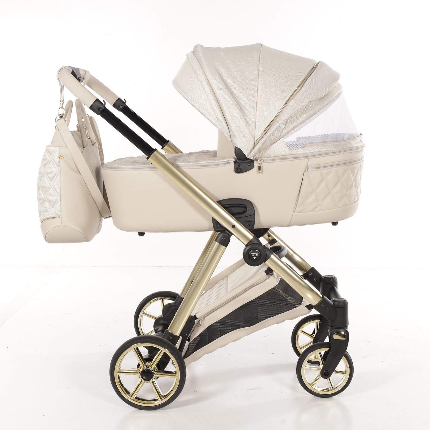 JUNAMA ELLEGANTE LAME - BEIGE / GOLD