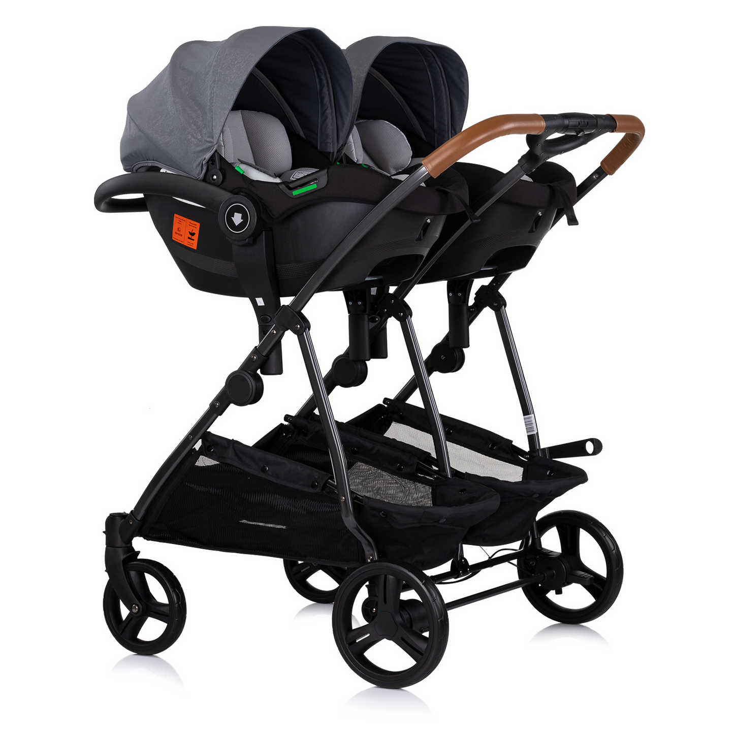 KINDERWAGEN FÜR ZWEI KINDER DUO SMART GREY