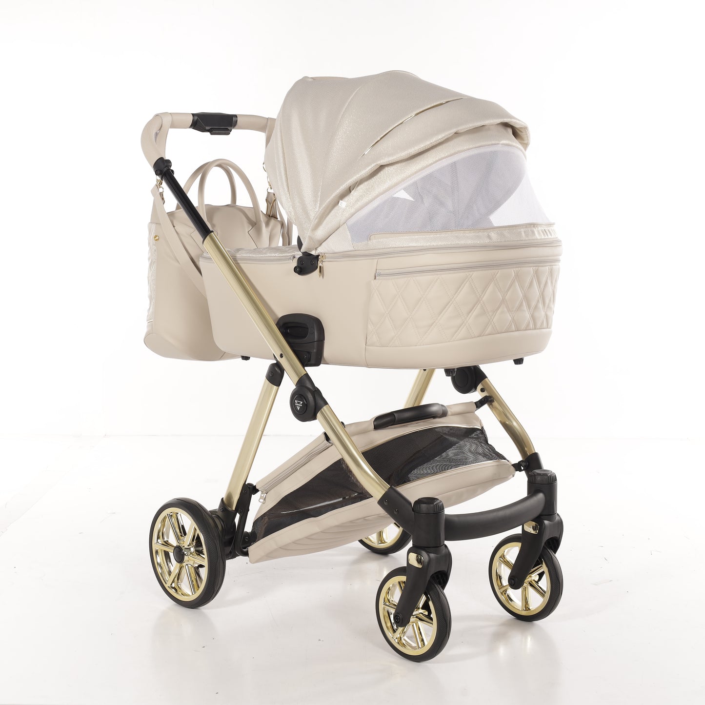 JUNAMA ELLEGANTE LAME - BEIGE / GOLD