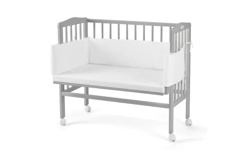 Beistellbett 2in1 mit Bezug GRAU