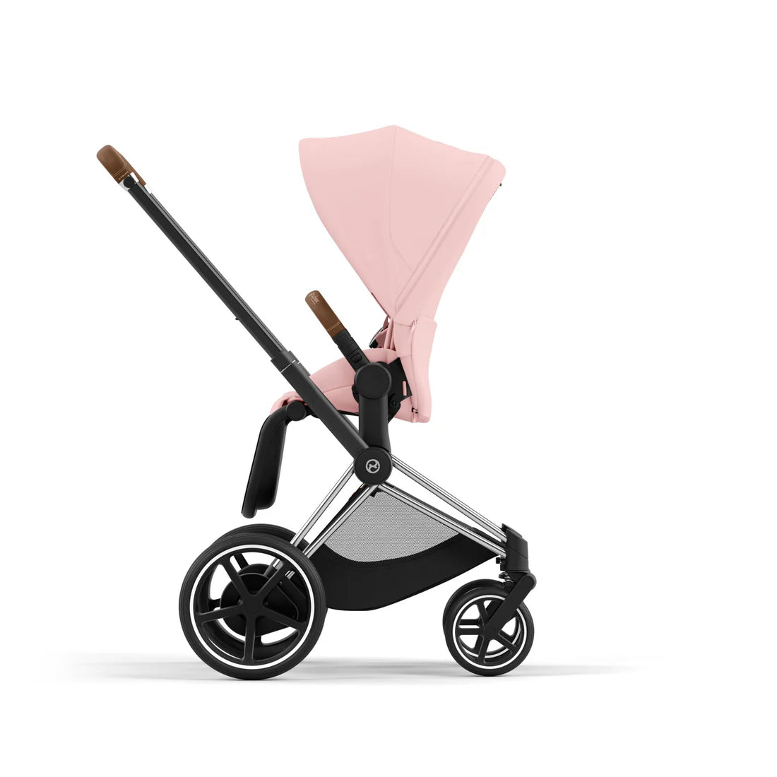 CYBEX e-PRIAM Set Gestell in Chrome Brown - Peach Pink