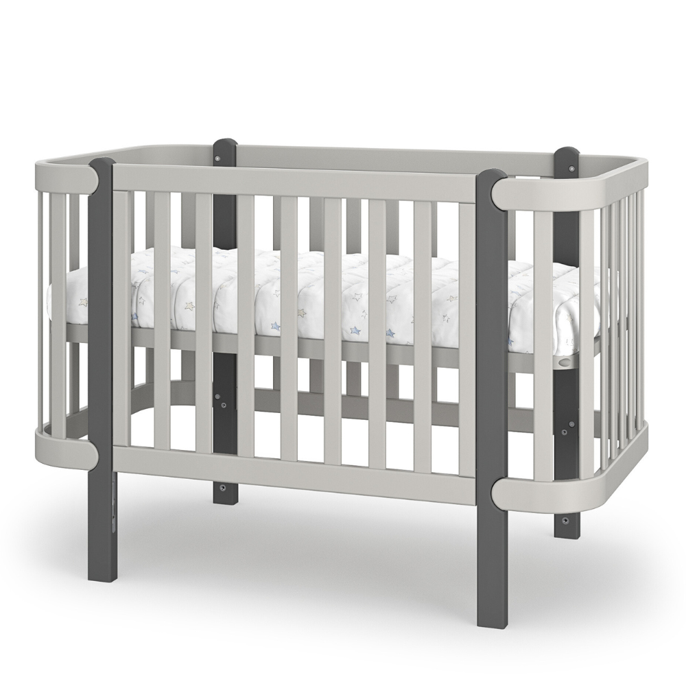 Veres Monaco Babybett (120x60 cm) - Premium Luxus Kollektion, sicher & multifunktional