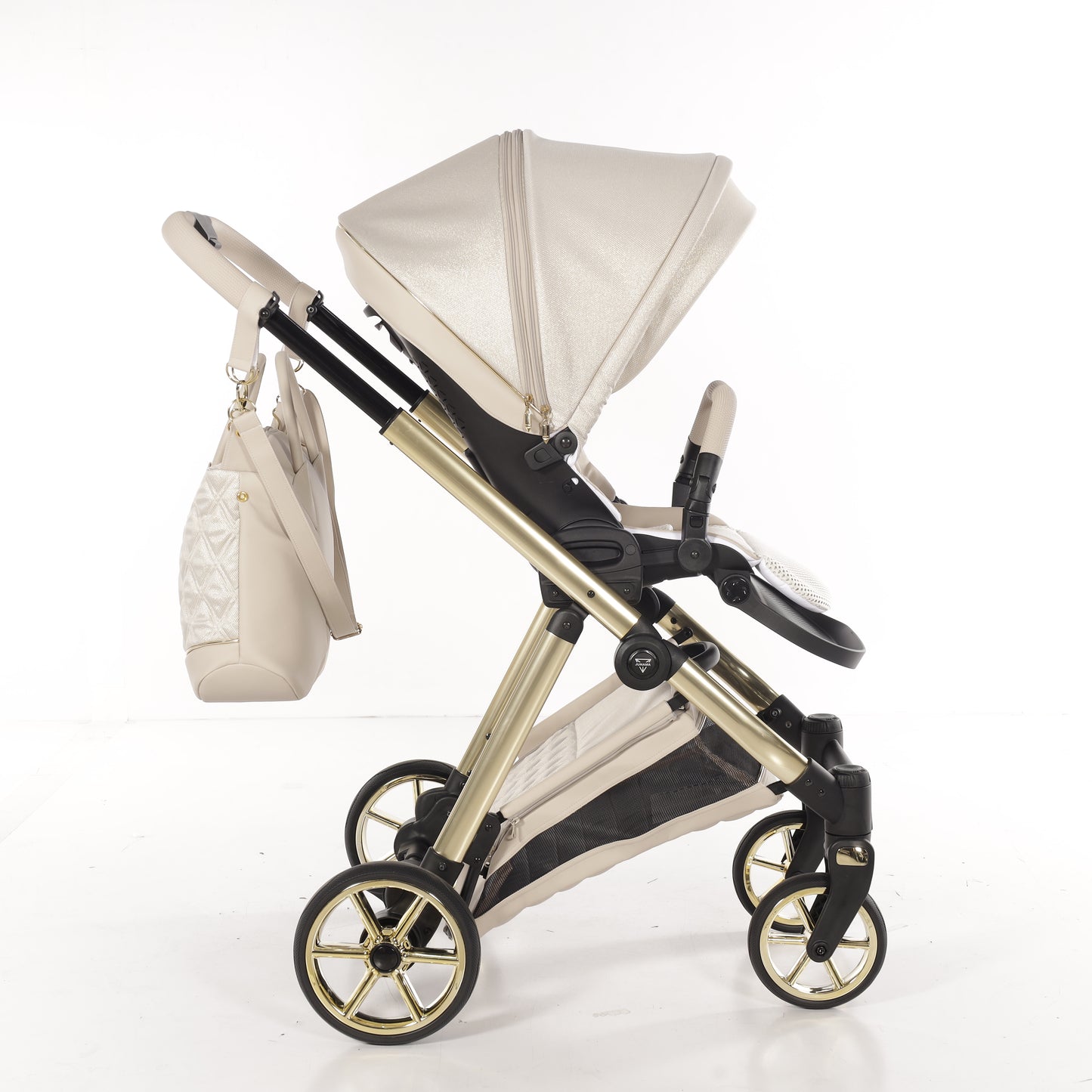 JUNAMA ELLEGANTE LAME - BEIGE / GOLD