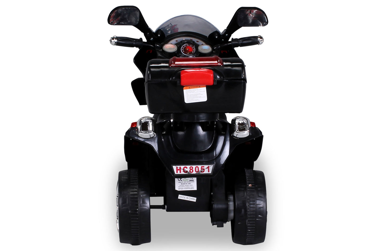 Kindermotorrad C051, Kinder-Elektro-Motorrad mit 12-Watt-Motor, LED-Scheinwerfer, 2-Gang-Getriebe