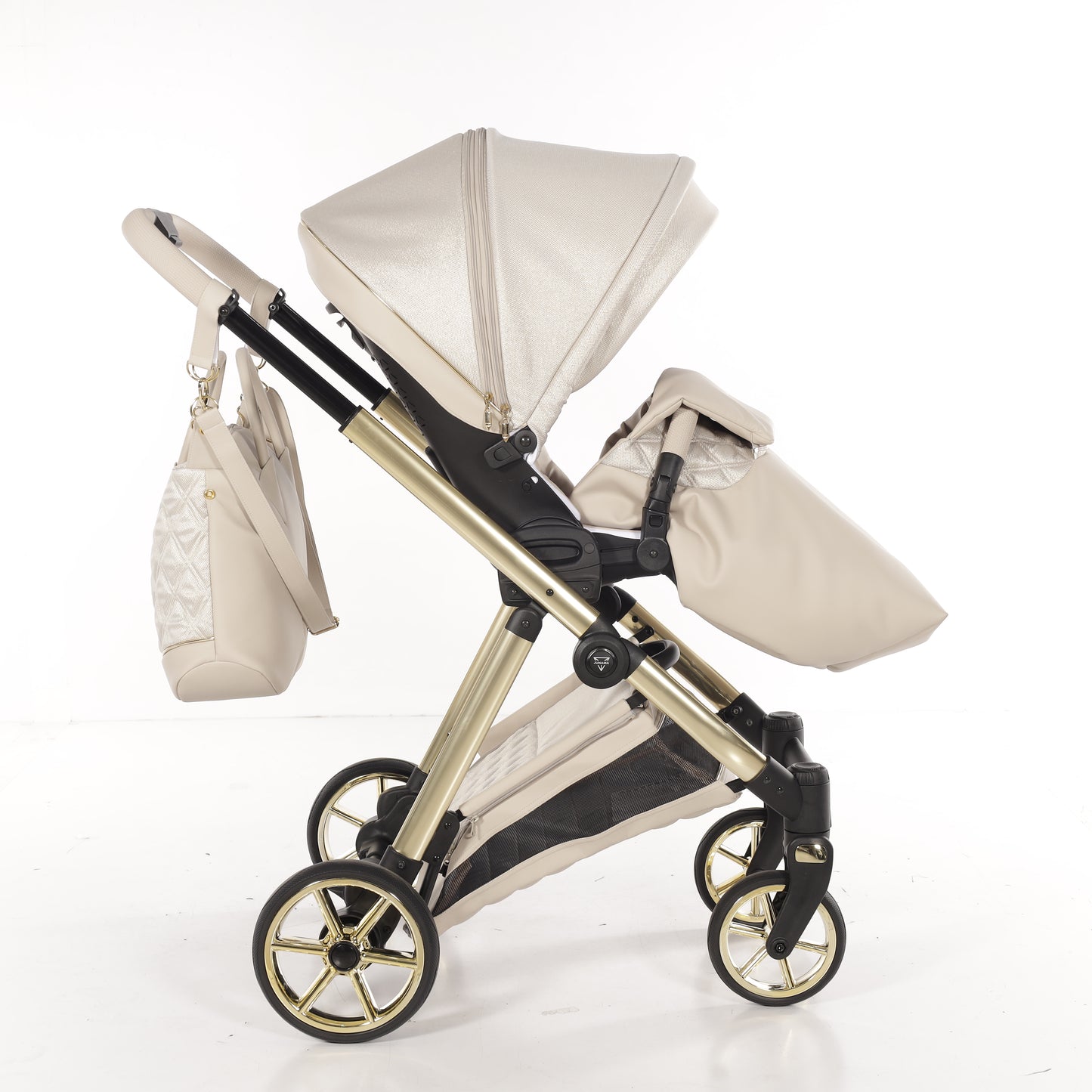 JUNAMA ELLEGANTE LAME - BEIGE / GOLD