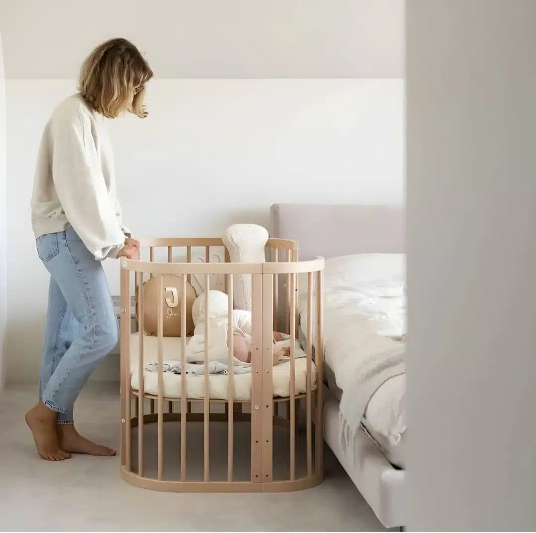 QUADRATISCHES BABYBETT - WALDIN NATUR