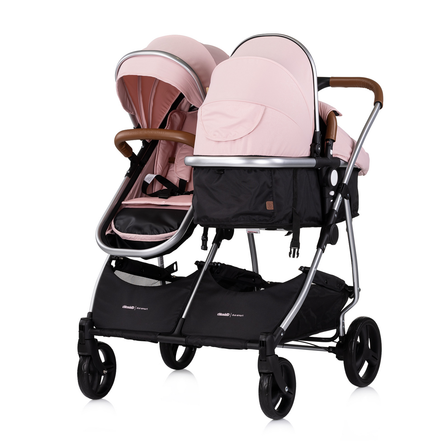 KINDERWAGEN FÜR ZWEI KINDER DUO SMART PINK