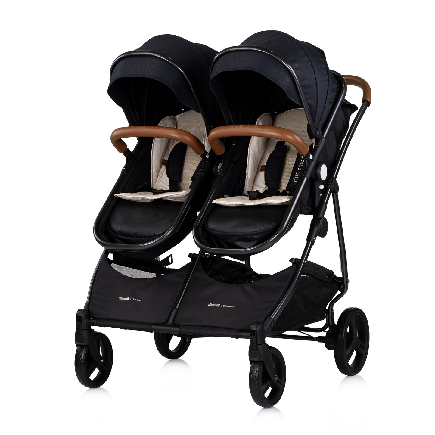 KINDERWAGEN FÜR ZWEI KINDER DUO SMART BLACK