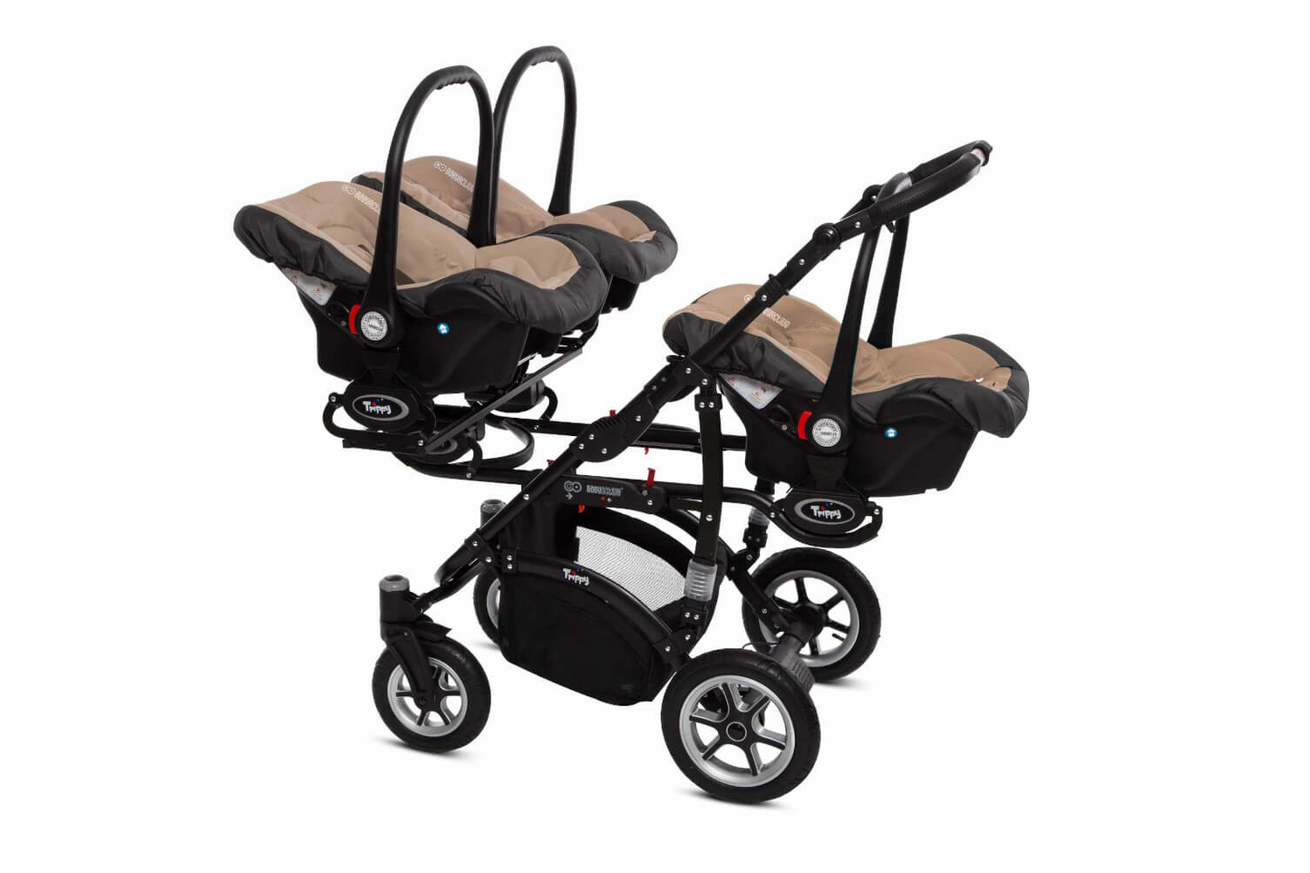 Kinderwagen „TRIPPY“ für Drillinge - BEIGE