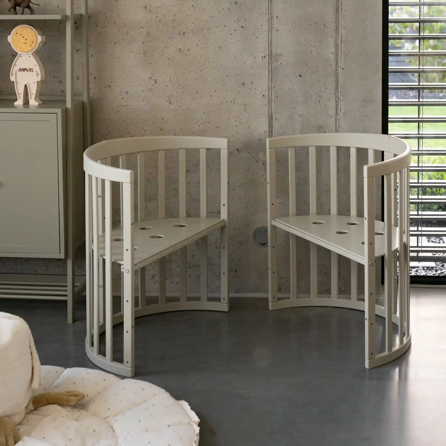 OVALES BABYBETT 7-IN-1 - WALDIN OLIVGRÜN