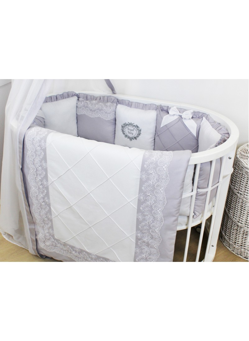 Bettwäsche-Set „Royal Baby“ - GRAU