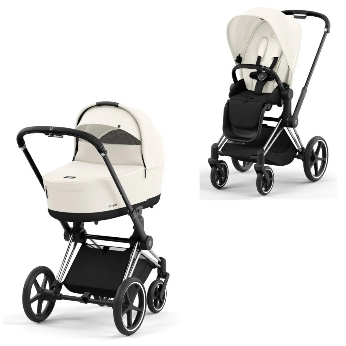 CYBEX PRIAM Set Gestell in Chrome Black - Off White