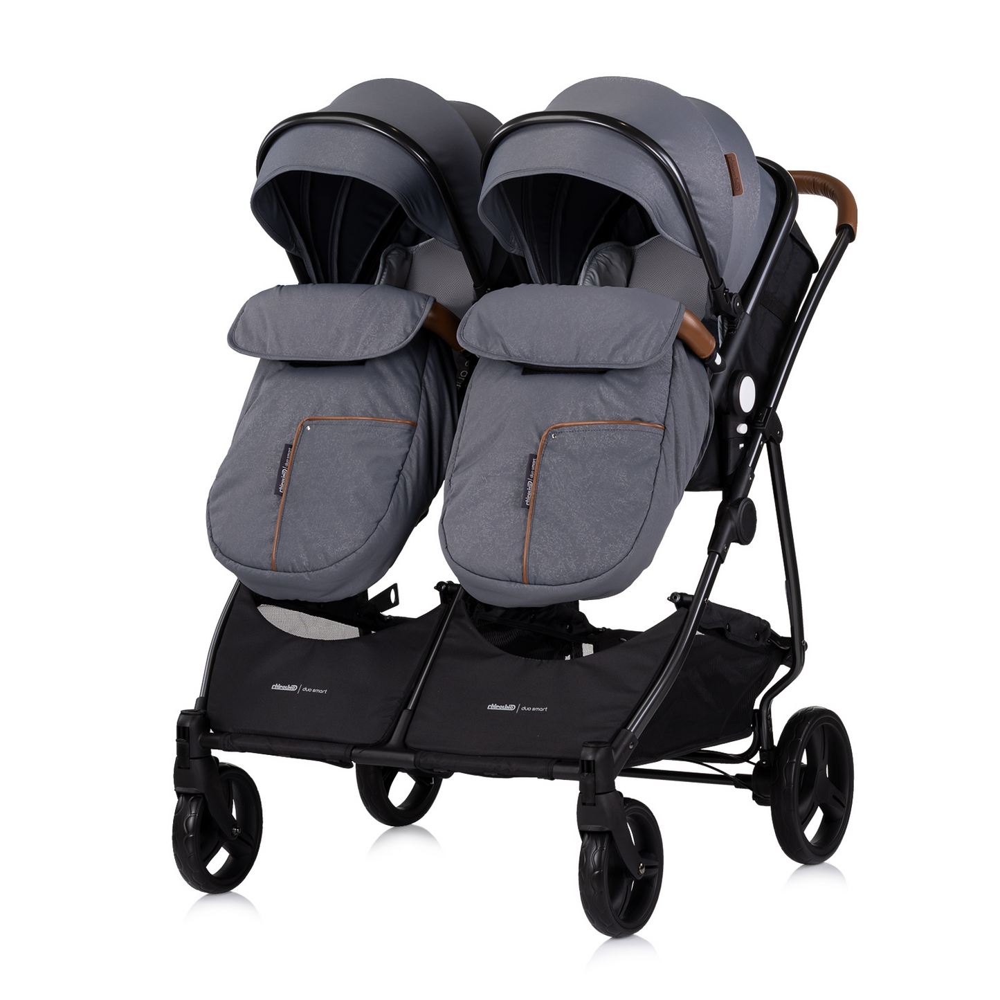 KINDERWAGEN FÜR ZWEI KINDER DUO SMART GREY