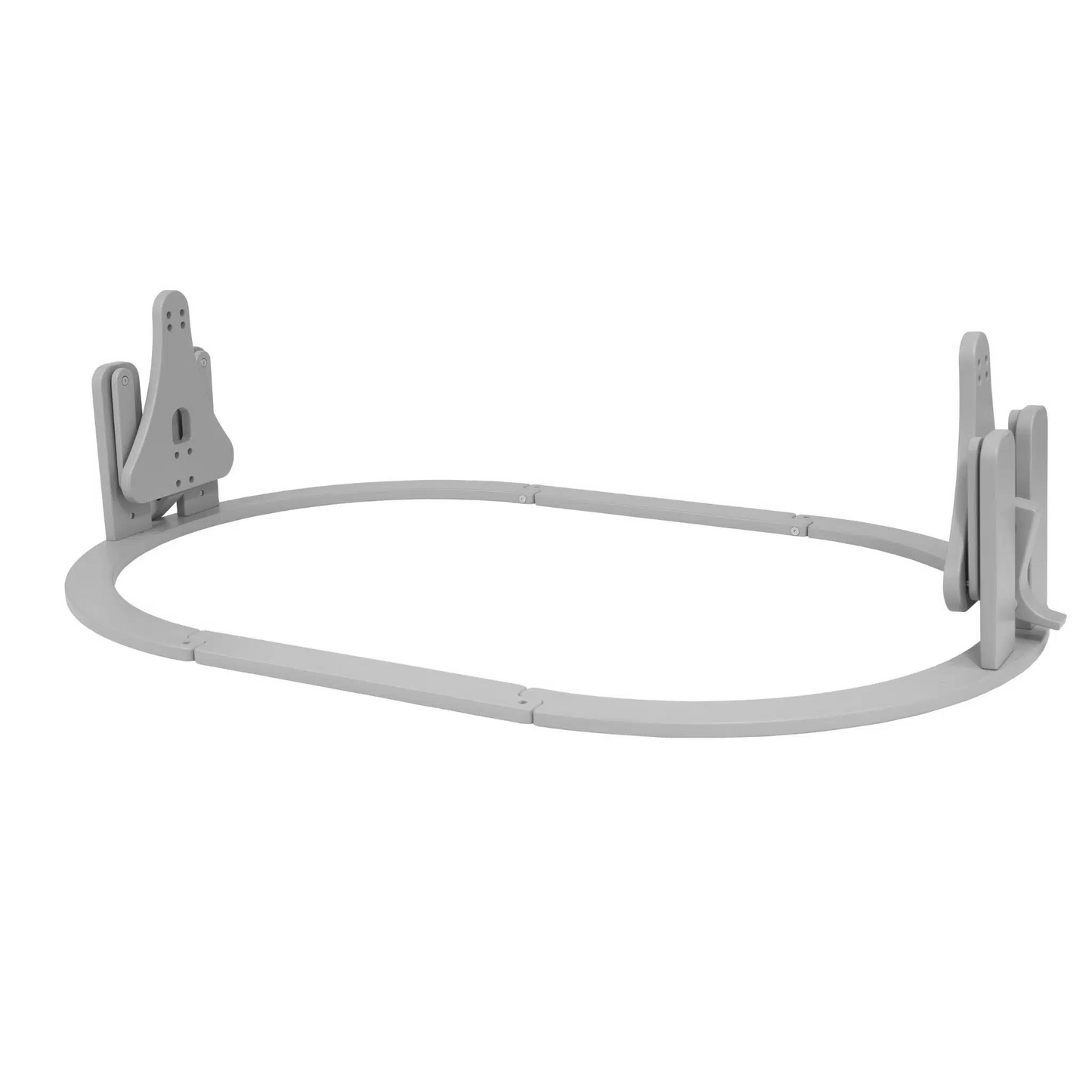 Wiegenaufsatz für 7-in-Babybett OVAL Grau