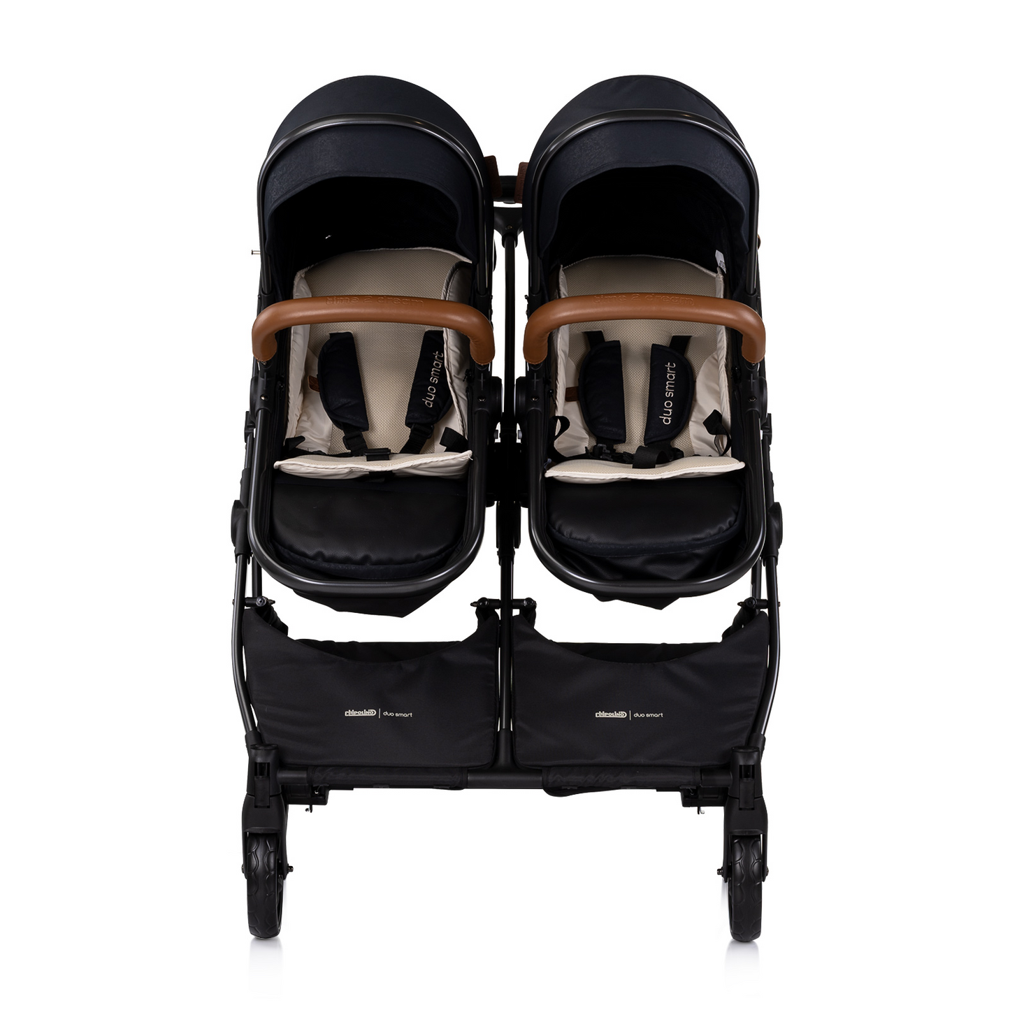 KINDERWAGEN FÜR ZWEI KINDER DUO SMART BLACK