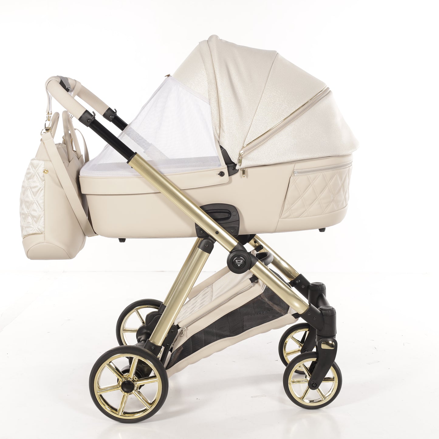 JUNAMA ELLEGANTE LAME - BEIGE / GOLD