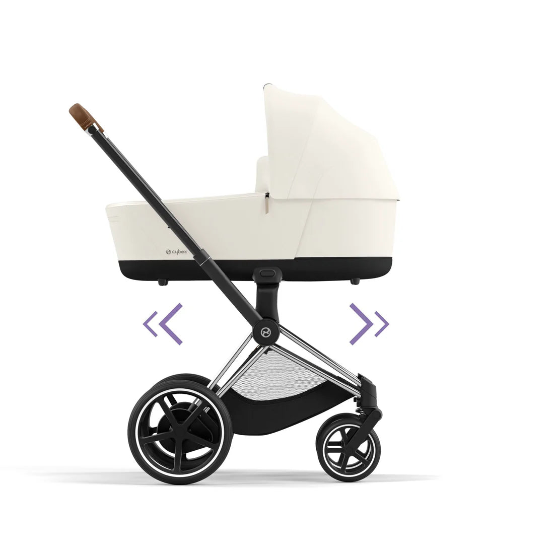 CYBEX e-PRIAM Set Gestell in Chrome Brown - Off White