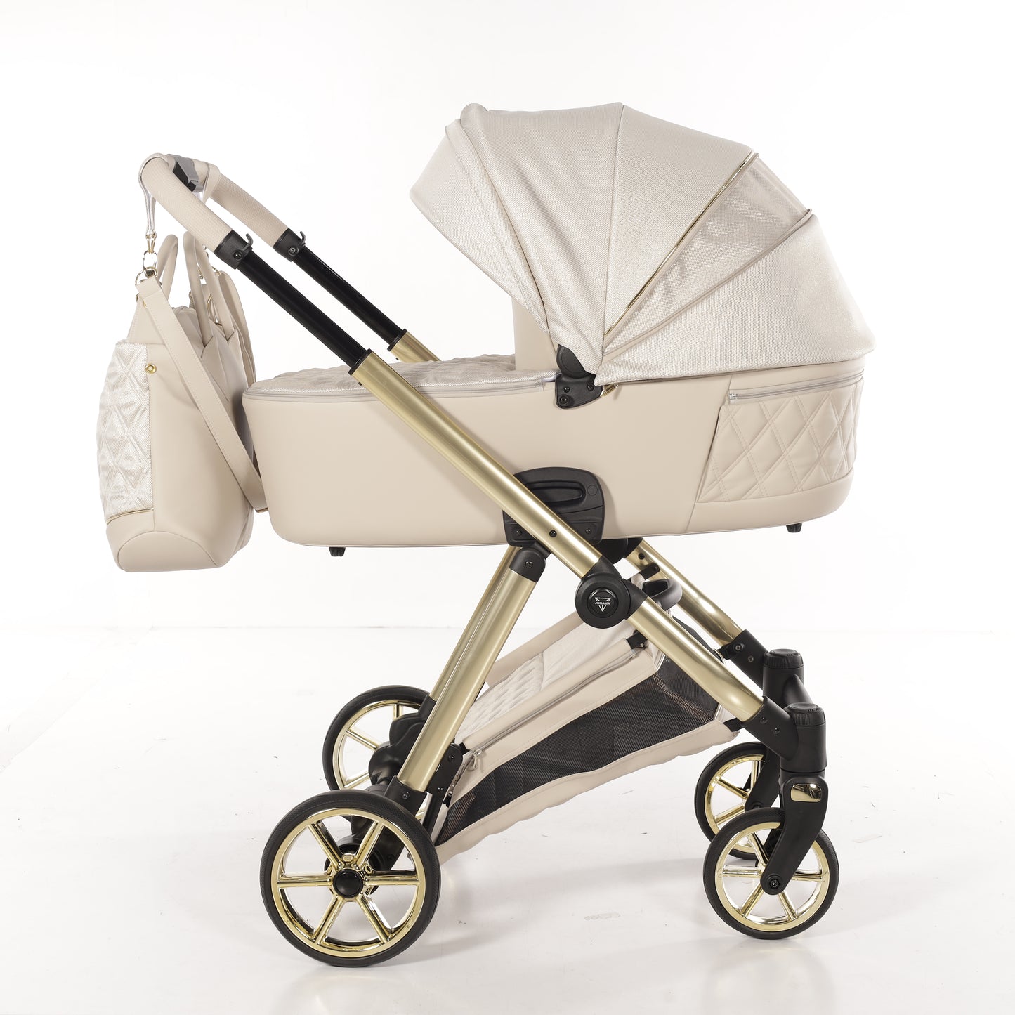JUNAMA ELLEGANTE LAME - BEIGE / GOLD
